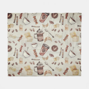 Kaffee Lover Fleecedecke