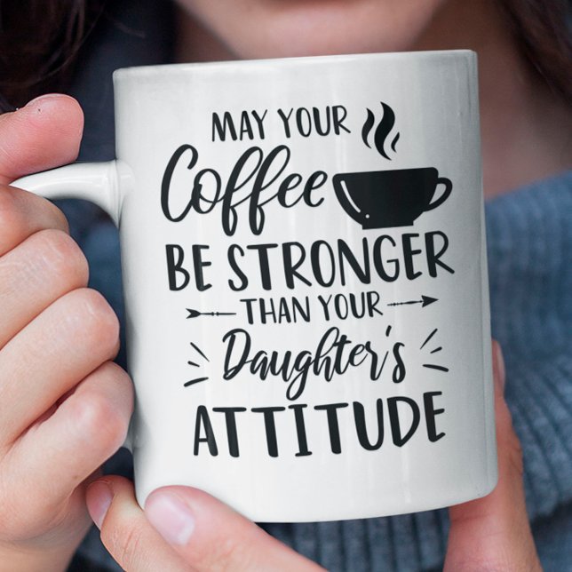 Kaffee Lover Funny Mama mit der Haltung der Tochte Kaffeetasse (Von Creator hochgeladen)