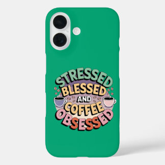 Kaffee Lover: Gesegnet und getrunken iPhone 16 Hülle