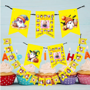 Kaffee Lover Ghost Bunting Fahnen für Kinder zum G Wimpelkette