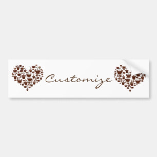 Kaffee Lover Herz Thunder_Cove Autoaufkleber