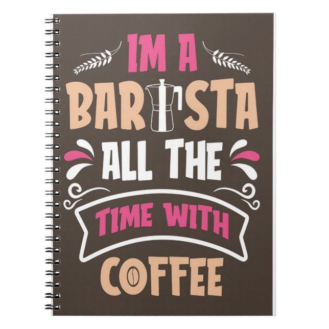 Kaffee Lover Ich bin Barista-Kaffee Notizblock (Vorderseite)