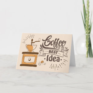 Kaffee Lover ist die beste Idee Karte