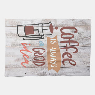 Kaffee Lover ist immer eine gute Idee Geschirrtuch