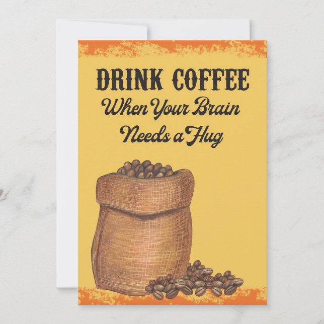 Kaffee Lover Kaffee am Morgen Save The Date (Vorderseite)
