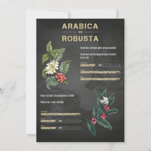 Kaffee Lover Kaffee Arabica Robusta Einladung