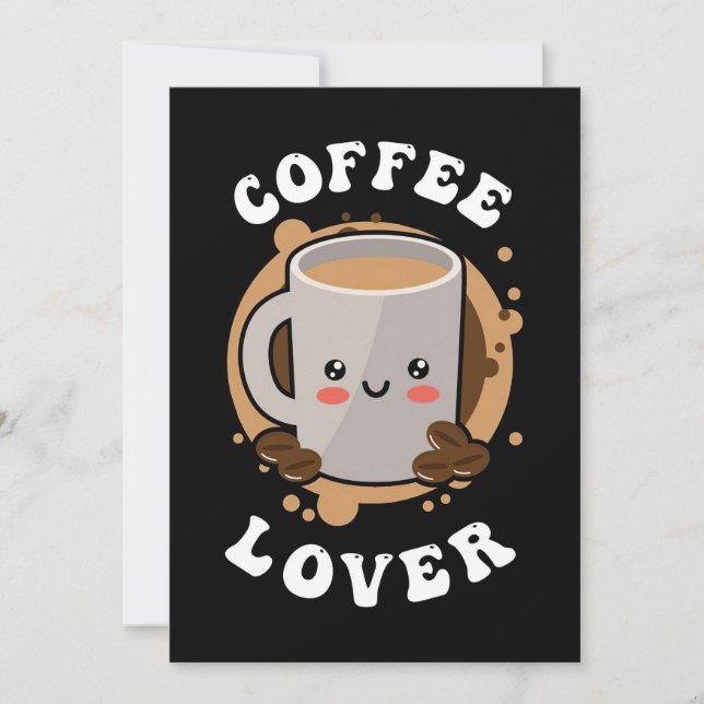 Kaffee Lover Kaffee Cappuccino Lover Save The Date (Vorderseite)