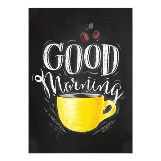 Kaffee Lover Kaffee Guten Morgen Fotodruck (Vorne)
