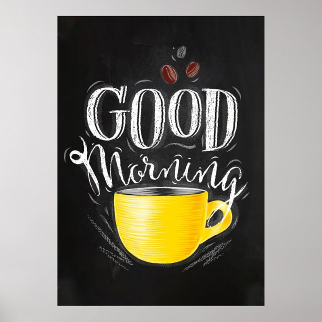 Kaffee Lover Kaffee Guten Morgen Poster (Vorne)