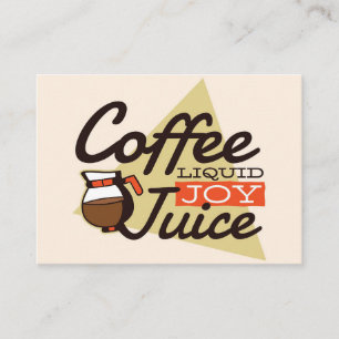 Kaffee Lover Kaffee ist flüssige Joy Visitenkarte