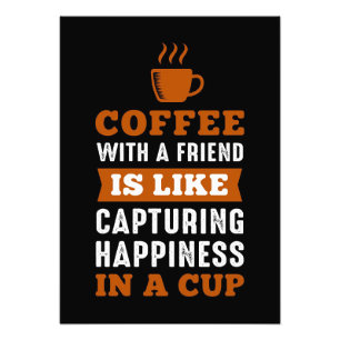 Kaffee-Lover-Kaffee mit einem Freund Fotodruck