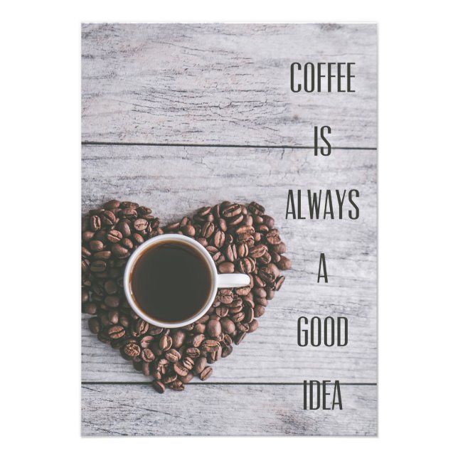 Kaffee Lover Kaffee sind immer gute Ideen Fotodruck (Vorne)