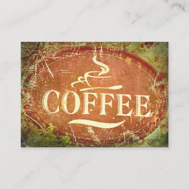 Kaffee Lover Kaffee Visitenkarte (Vorderseite)