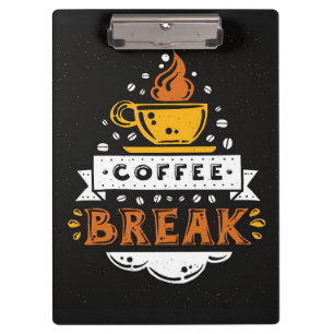 Kaffee Lover Kaffeepause Klemmbrett