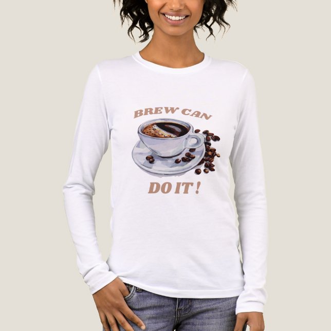 Kaffee Lover Pun Geschenkbräu Tri-Blend Shirt (Vorderseite)