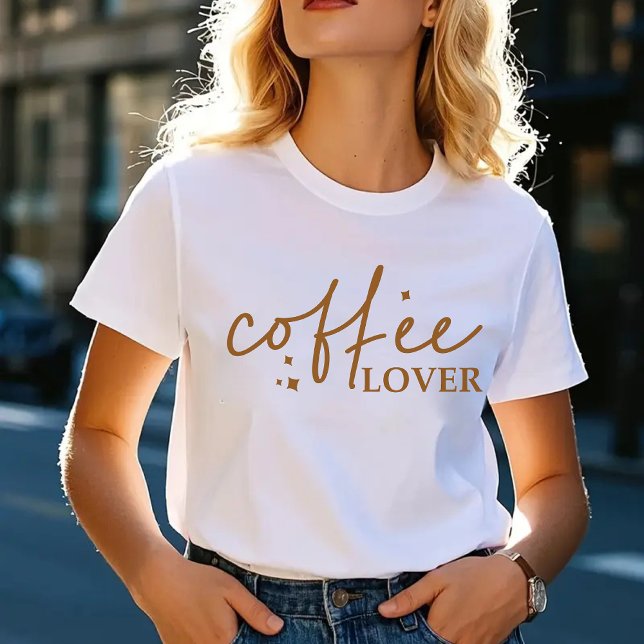 Kaffee Lover Shirt, Geschenk für Kaffee besessene  T-Shirt (coffee lover shirt, minimalist coffee shirt, coffee tee for her, coffee addict gift, caffeine queen)