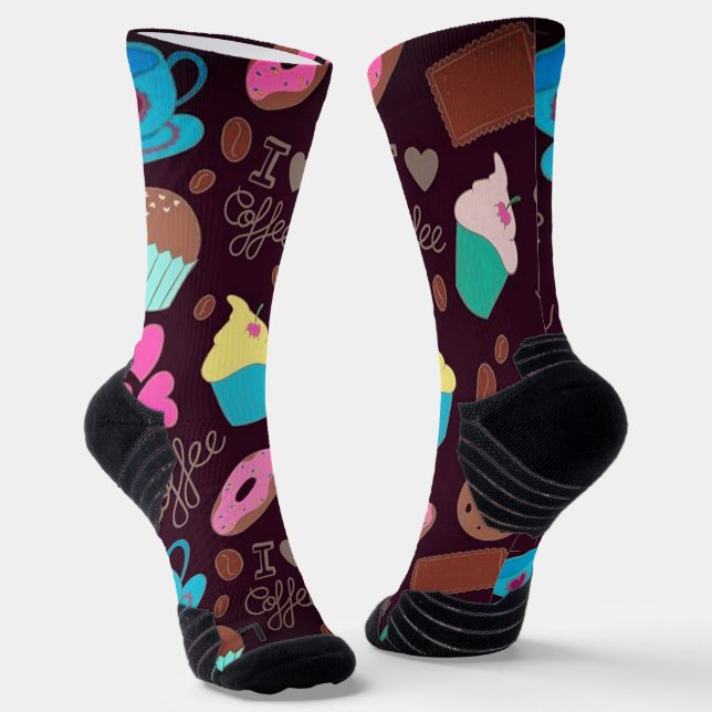 Kaffee Lover Socken (Gewinkelt)