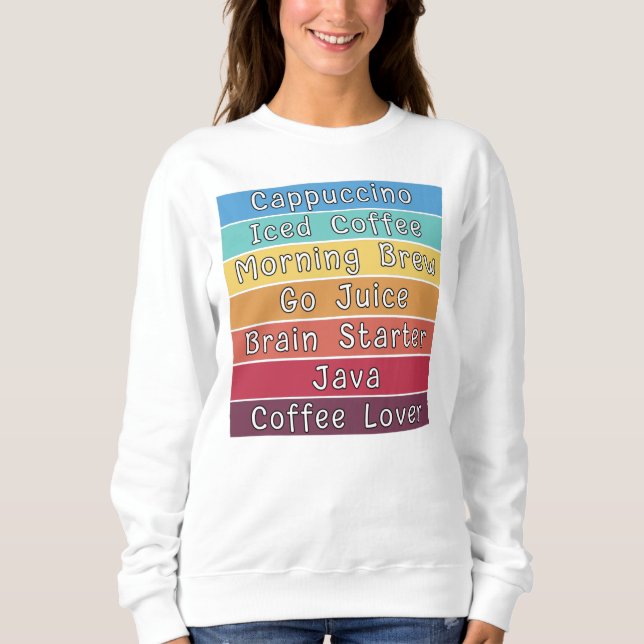 Kaffee Lover Sweatshirt (Vorderseite)