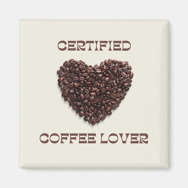 Kaffee Lover und Kaffee Lifeline Magnet (Vorne)