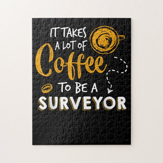 Kaffee Lover Witzige Surveyor Engineer Constructio (Vertikal)