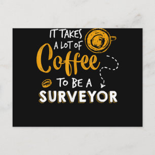 Kaffee Lover Witzige Surveyor Engineer Constructio Postkarte