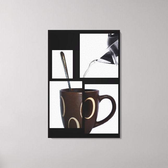 Kaffee Lover Wrapped Canvas Leinwanddruck (Vorderseite)