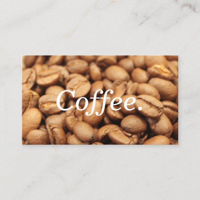 Kaffee-Loyalitäts-Lochkarte Treuekarte (Vorderseite)