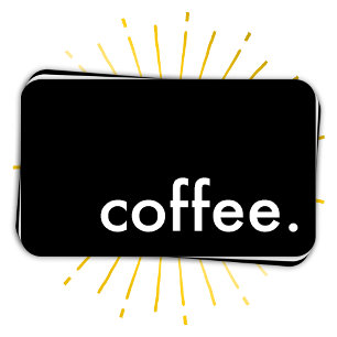 Kaffee. LoyalitätsLochkarte Treuekarte