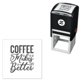 Kaffee macht das Leben besser Permastempel