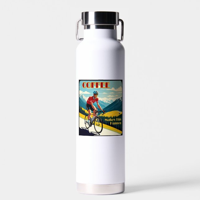 Kaffee macht das zum Fahrradfahren Trinkflasche (Vorne)