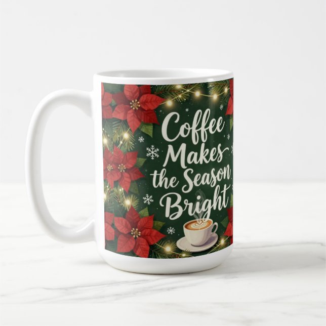 Kaffee macht die Saison hell Kaffeetasse (Links)