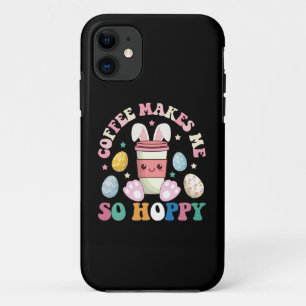 Kaffee macht mich so hoppeliges Häschen Kaninchen Case-Mate iPhone Hülle