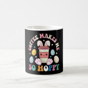 Kaffee macht mich so hoppeliges Häschen-Kaninchen  Kaffeetasse