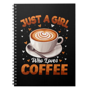 Kaffee Mädchen Frauen nur ein Mädchen, die Kaffee Notizblock