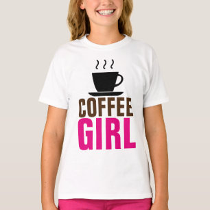 KAFFEE MÄDCHEN KINDER ZEHN T - SHIRT