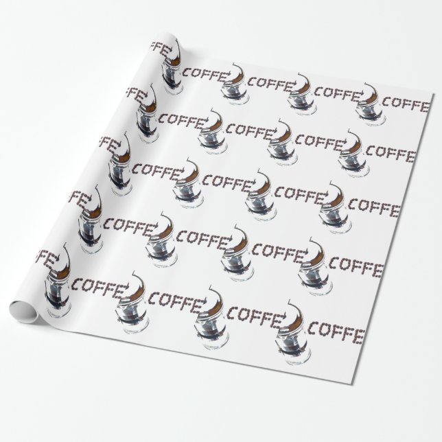 Kaffee MagicEnjoy, 'was am Morgen zuerst kommt', ' Geschenkpapier (Ungerollt)