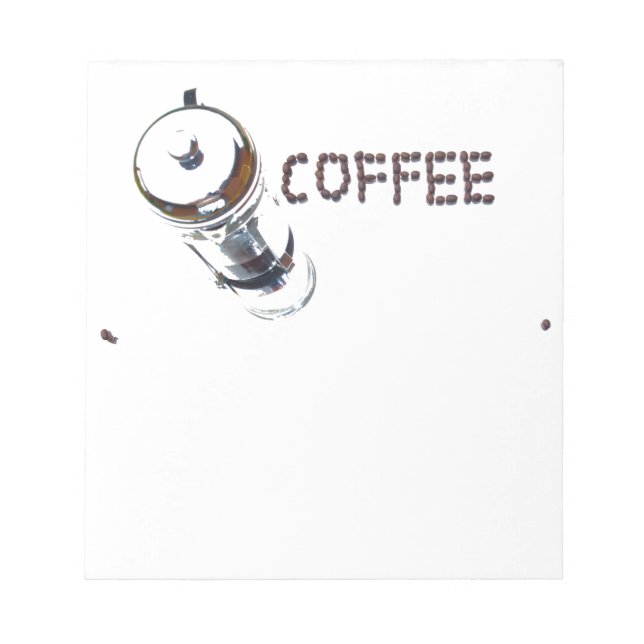 Kaffee MagicEnjoy, 'was am Morgen zuerst kommt', ' Notizblock (Vorderseite)