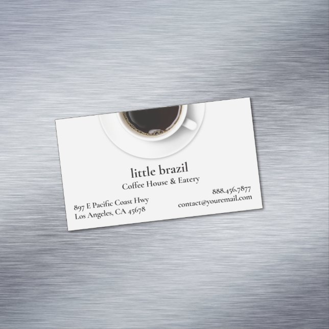 Kaffee Magnetische Visitenkarte (Beispiel)