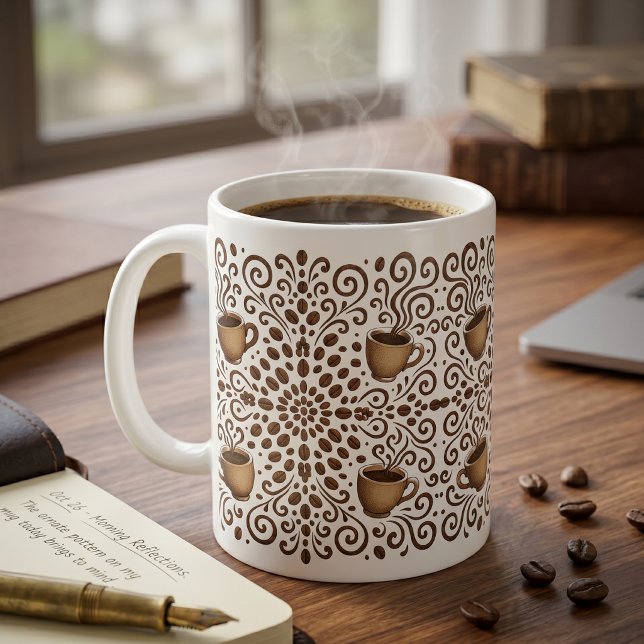 Kaffee Mandala Kaffeetasse (Von Creator hochgeladen)