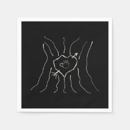 Kaffee meine Liebe Serviette