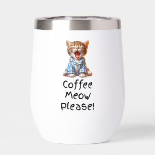 Kaffee Meow Bitte! Niedlich Kitten Yawning Tasse I