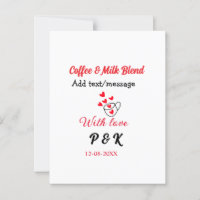 Kaffee & Milch Mischung Liebe Pärchen Kaffeehaus R