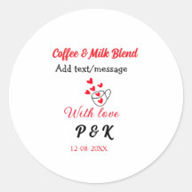 Kaffee & Milch Mischung Liebe Pärchen Kaffeehaus R