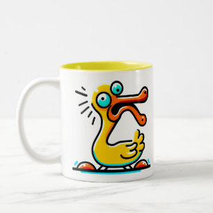 Kaffee mit Ente Zweifarbige Tasse
