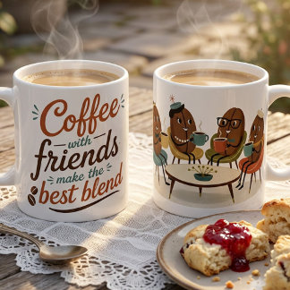 Kaffee mit Freunden Kaffeetasse