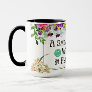 Kaffee mit Lächeln Tasse