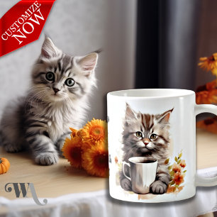 Kaffee mit meiner Katze Kaffeetasse