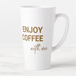 Kaffee mit mir genießen milchtasse