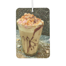 Kaffee mit Sahne und Marshmallow Autolufterfrischer