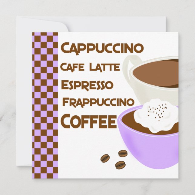 Kaffee-Mittagessen-Brautparty-Einladung Einladung (Vorderseite)